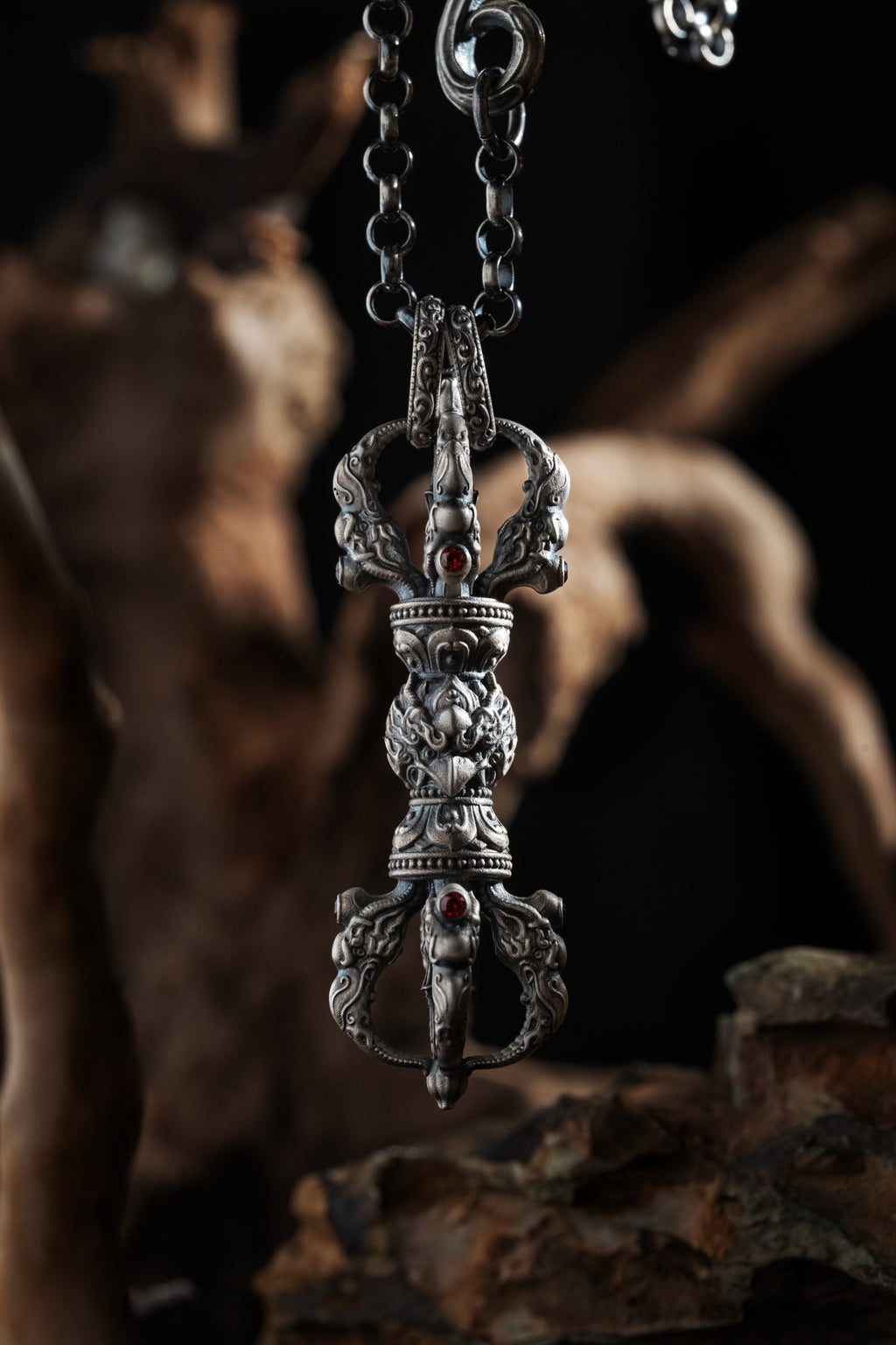 Garuda Vajra Pendant | Pure S925 Silver | Tibetan Buddhist Amulet | Spiritual Protector Jewelry