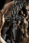 Garuda Cross Vajra Pendant | S925 Silver & Tibetan Handcrafted | Buddhist Spiritual Jewelry | Special Gift for Him