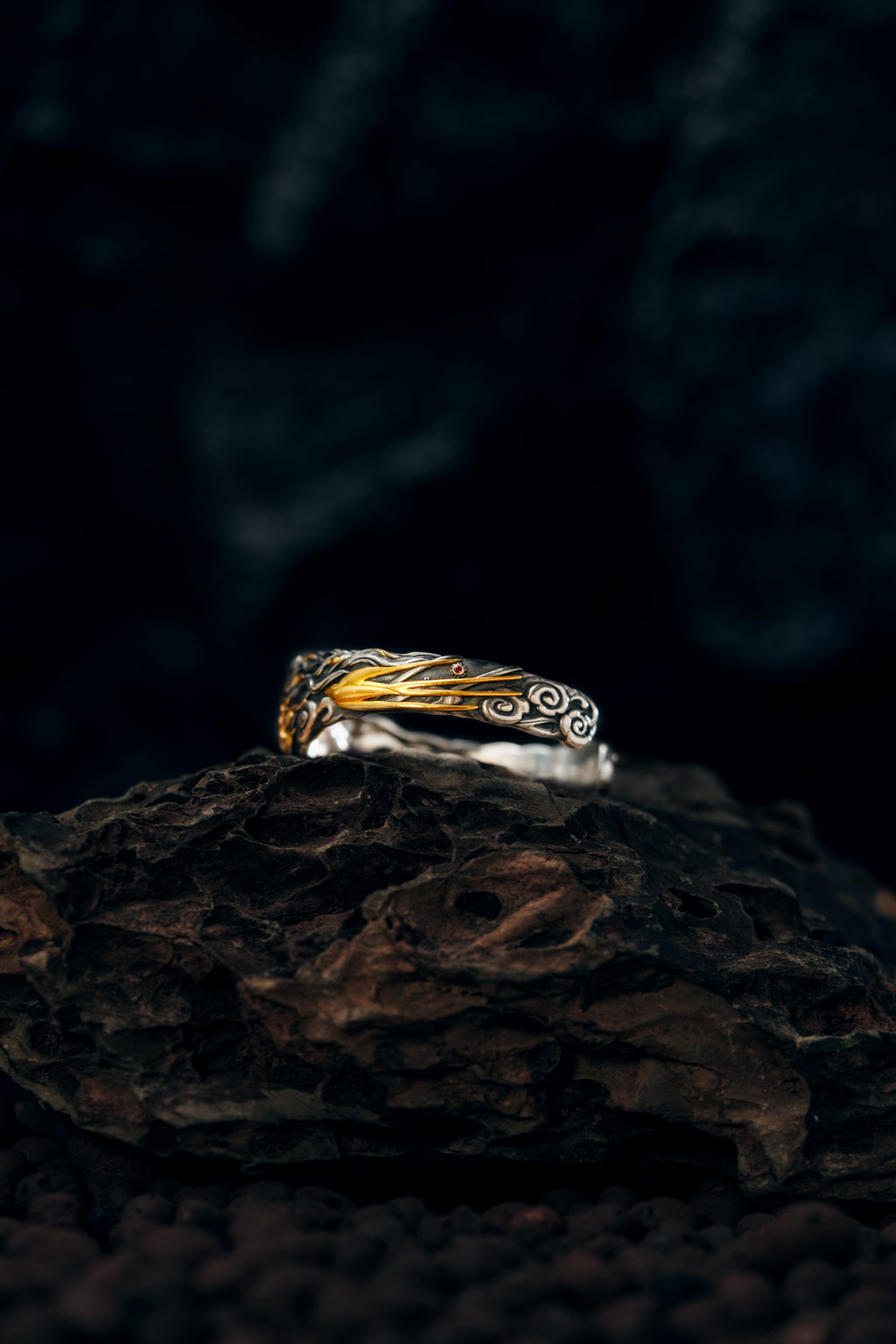 Free Spirit Horse Bangle | S925 Silver & 24K Gold Plated | Tibetan Wind Horse Amulet | Spiritual Jewelry