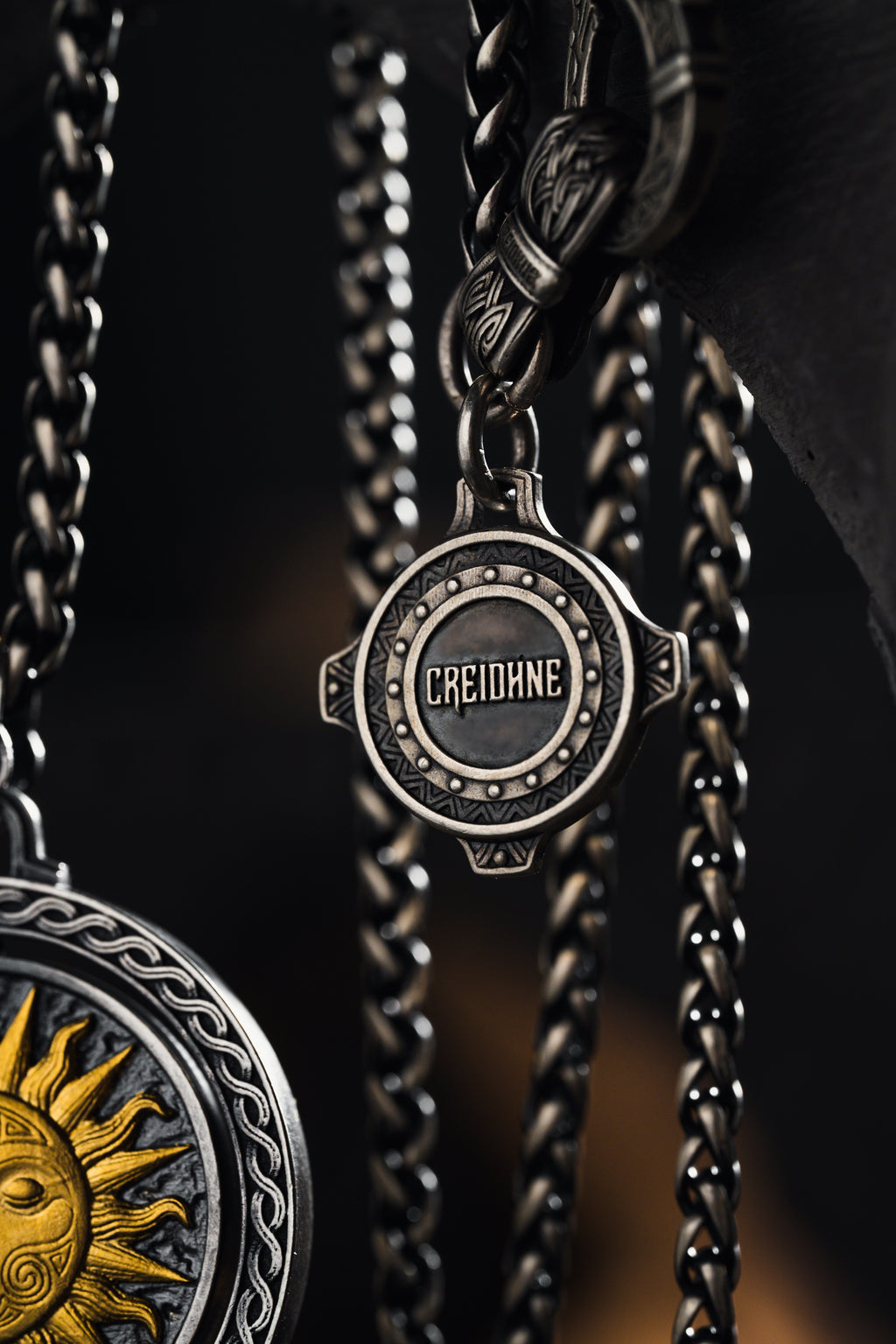 Celtic Sun and Moon Pendant | S925 Silver & 24K Gold Plated | Handmade Spiritual Jewelry | Meaningful Gift