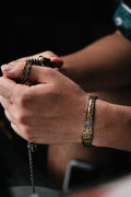 Son of the Forest Silver Bangle | S925 & 24K Gold Plated | Handcrafted Nordic Viking Jewelry Gift