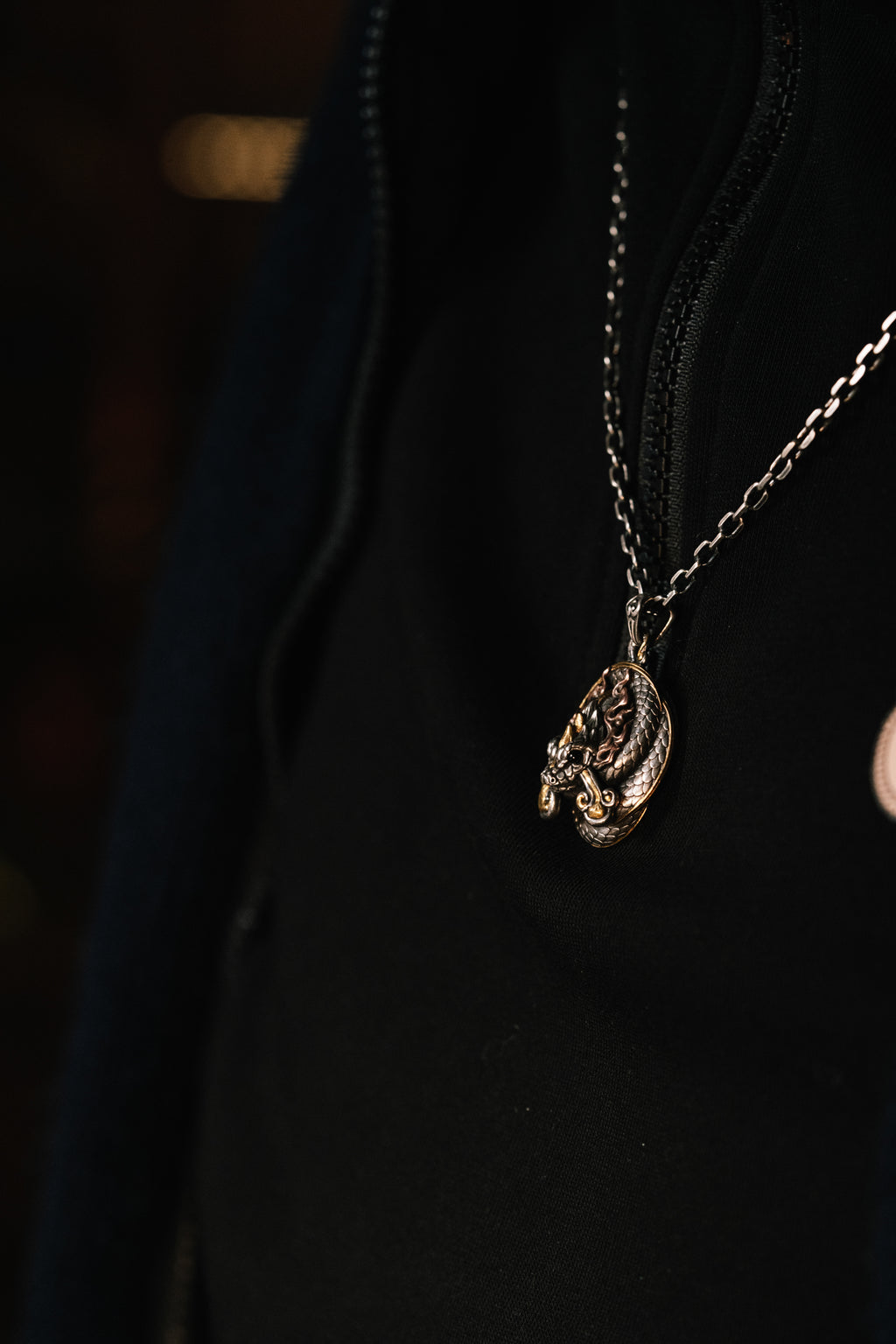 Naga Serpent God Pendant | S925 Silver & 24K Gold Plated | Handmade Buddhist Amulet | Spiritual Jewelry