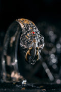 Ganesha Cuff Bangle | S925 Silver & 24K Gold | Handcrafted Tibetan Buddhist Bracelet