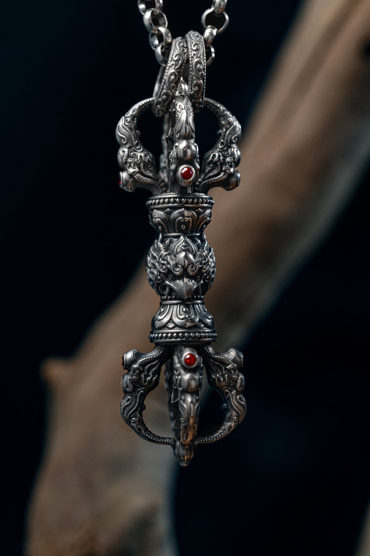 Garuda Vajra Pendant | Pure S925 Silver | Tibetan Buddhist Amulet | Spiritual Protector Jewelry