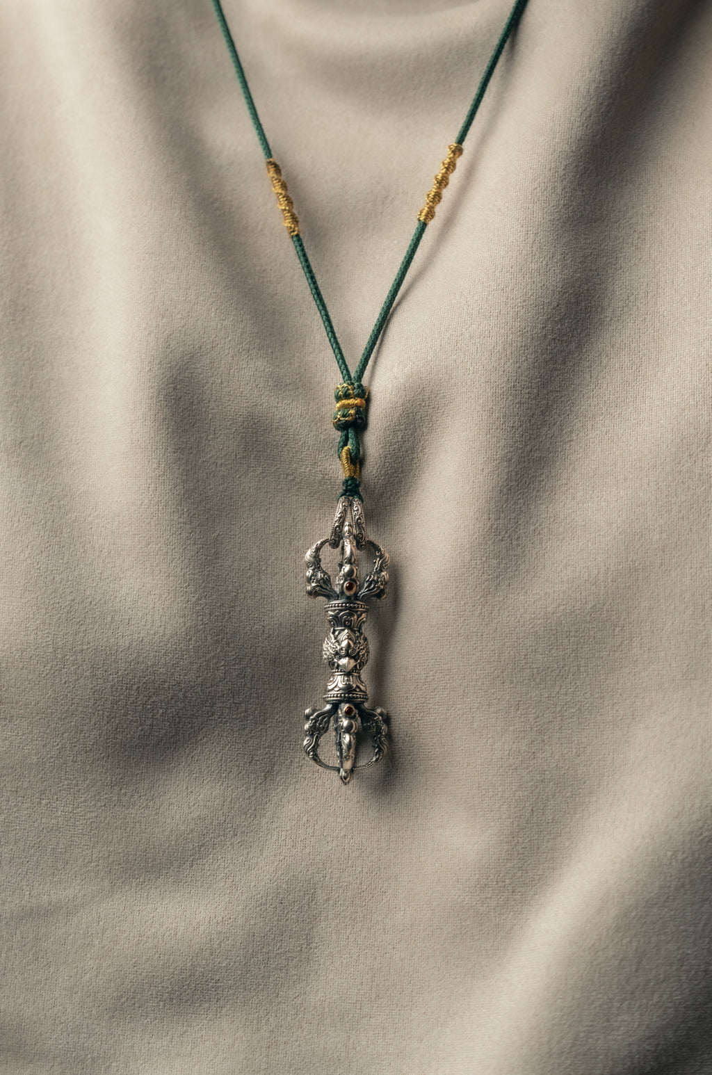 Garuda Vajra Pendant | Pure S925 Silver | Tibetan Buddhist Amulet | Spiritual Protector Jewelry