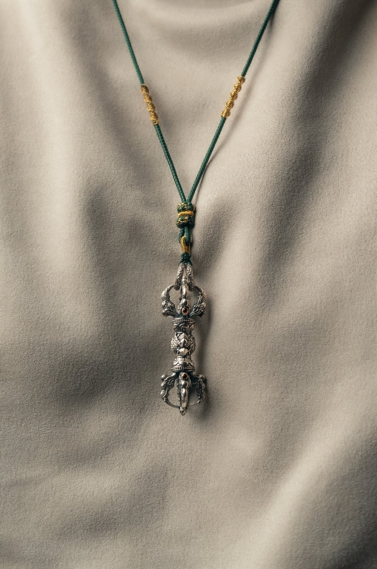Garuda Vajra Pendant | Pure S925 Silver | Tibetan Buddhist Amulet | Spiritual Protector Jewelry