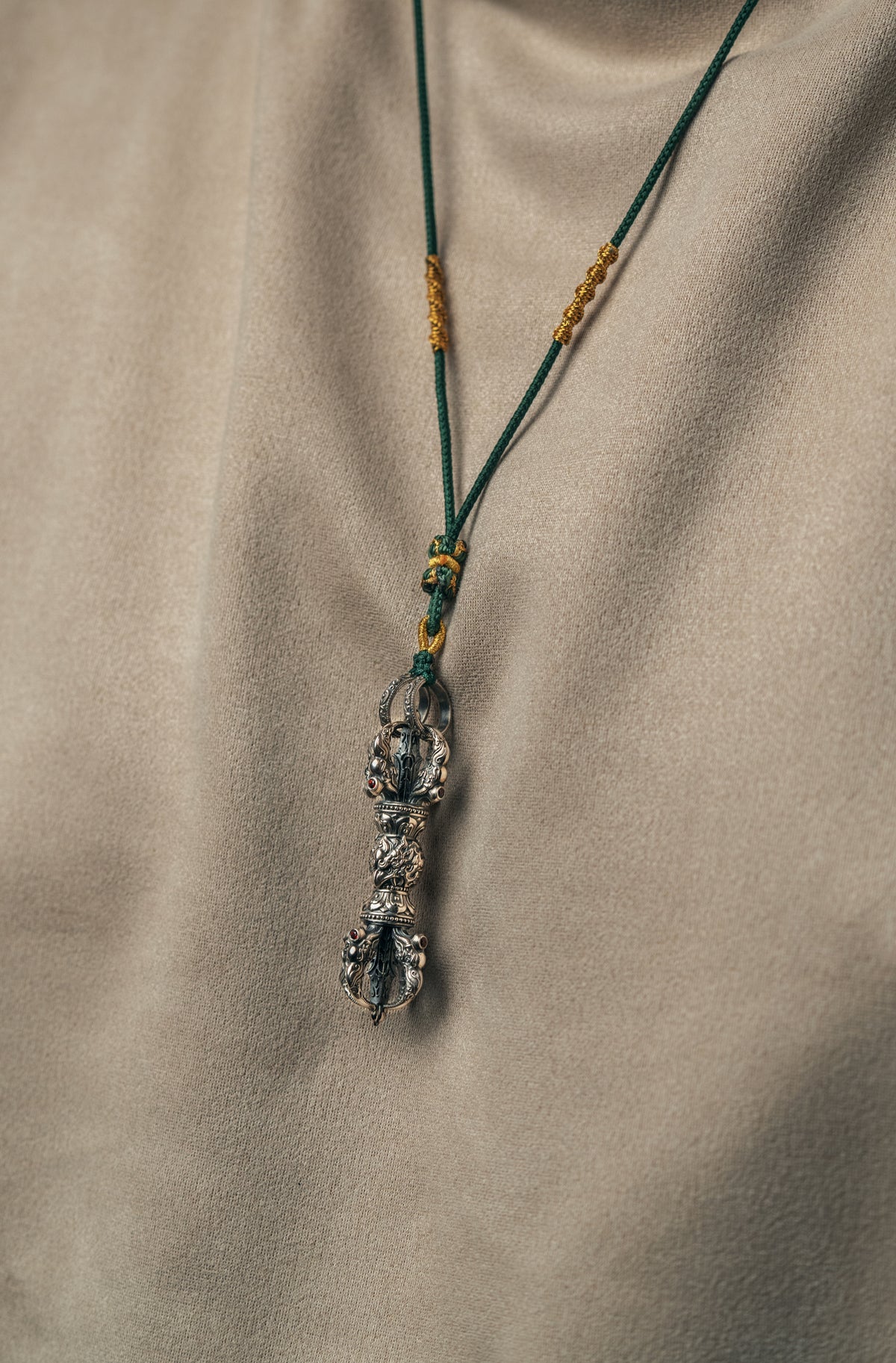 Garuda Vajra Pendant | Pure S925 Silver | Tibetan Buddhist Amulet | Spiritual Protector Jewelry