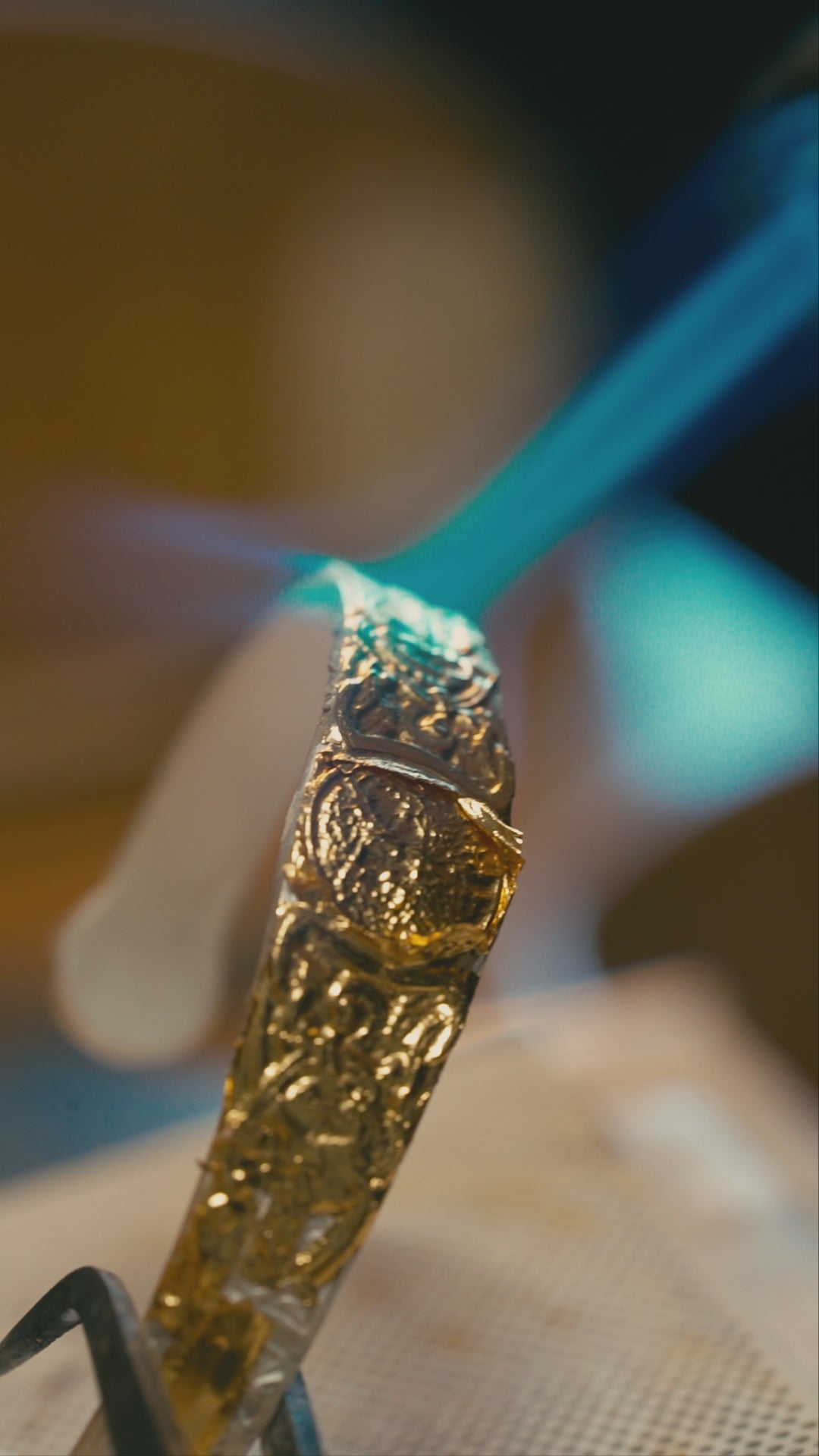 Son of the Forest Silver Bangle | S925 & 24K Gold Plated | Handcrafted Nordic Viking Jewelry Gift