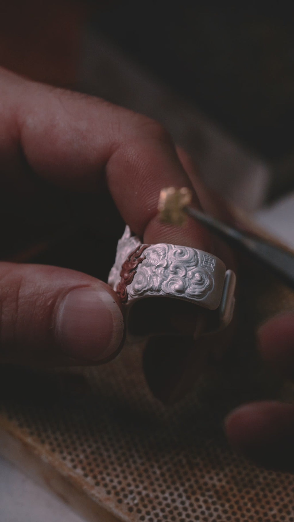 Dragon Silver Ring | S925 & 24K Gold Plated | Handmade Dragon Jewelry | Unique Gift for Him